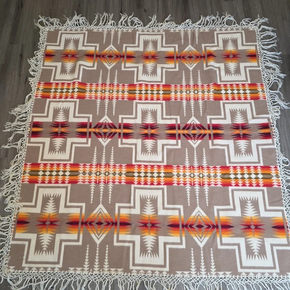 Beaver‎ State Pendleton Harding Wool Blanket USA 68